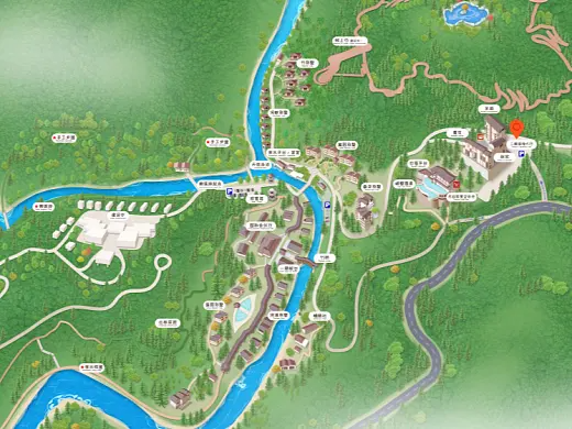 吴桥结合景区手绘地图智慧导览和720全景技术，可以让景区更加“动”起来，为游客提供更加身临其境的导览体验。
